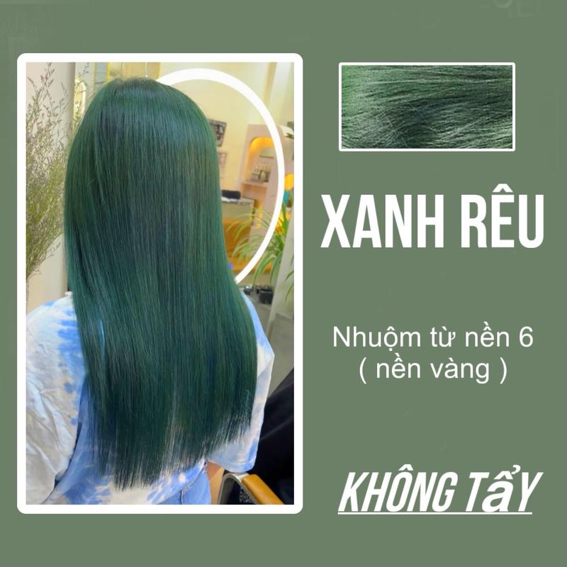 Combo thuốc nhuộm tóc xanh rêu