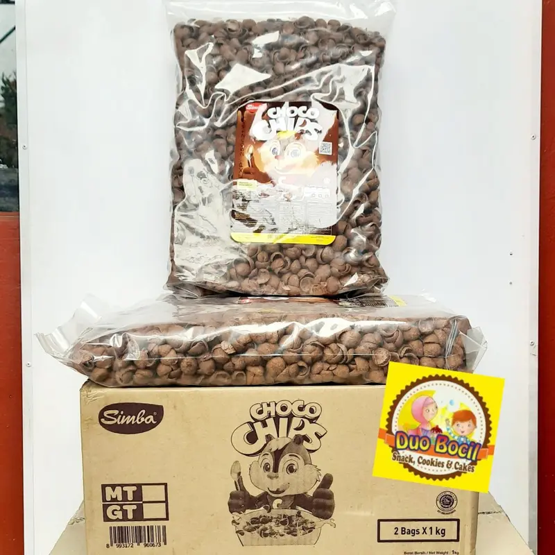 Sereal Cokelat Simba Choco Chips 1 Kg (950 Gram Kemasan Terbaru) - Duo Bocil Snack 3