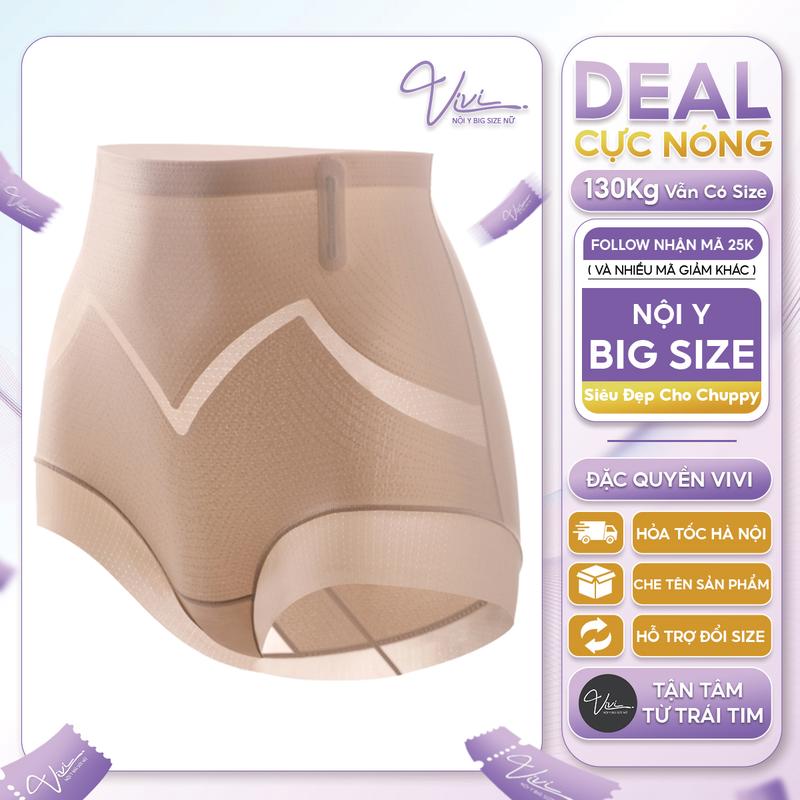 Quần lót bigsize gen bụng tàng hình mặc áo dài đồ body - Dành riêng cho big size - Nội Y Vivi - Mã G05