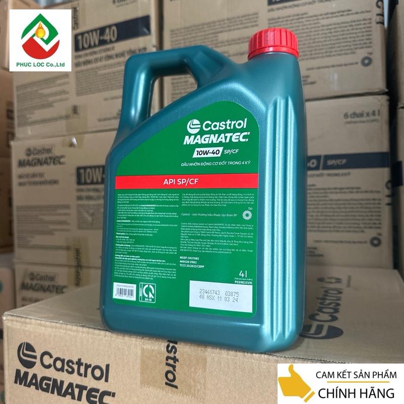 CASTROL MAGNATEC 10W40 API SP Dầu nhớt công nghệ tổng hợp cho động cơ máy xăng senfine co 5