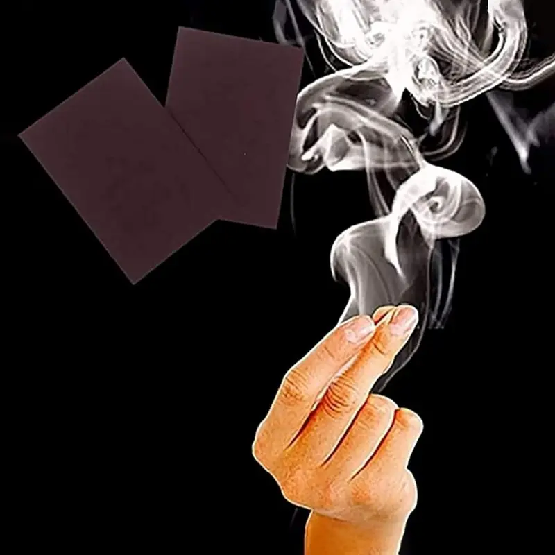 1SET / 5PCS 5*7/10*7 Finger Smoke Magic Trik Sulap Jari Keluar Asap Mainan Ajaib Mistis Prank 3