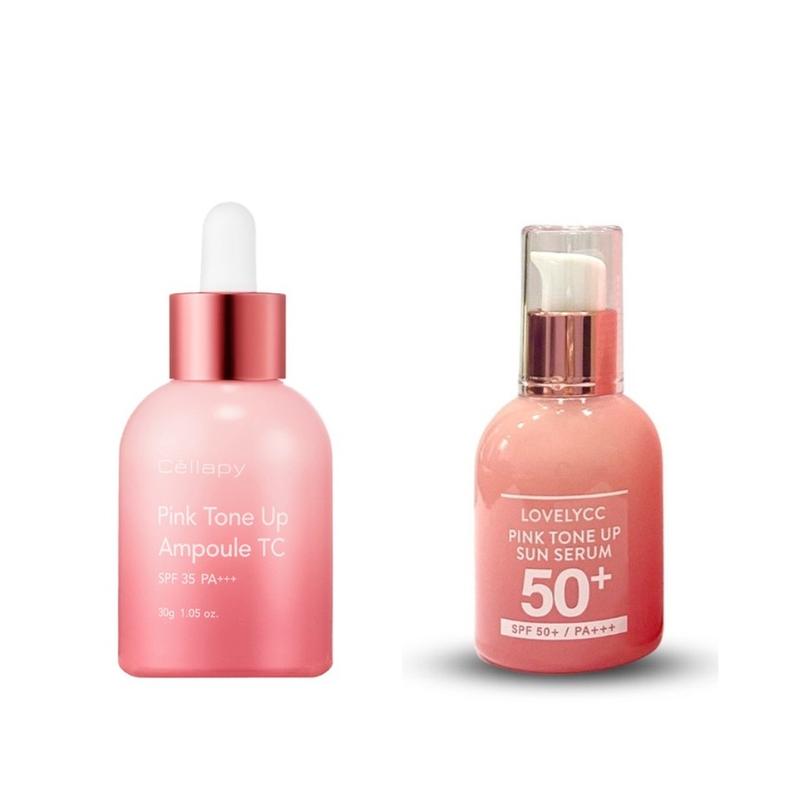 Tinh Chất Dưỡng Da Và Chống Nắng Cellapy Pink Tone Up Ampoule TC 30gr Lovelycc Pink Tone Up Sun Serum 30gr