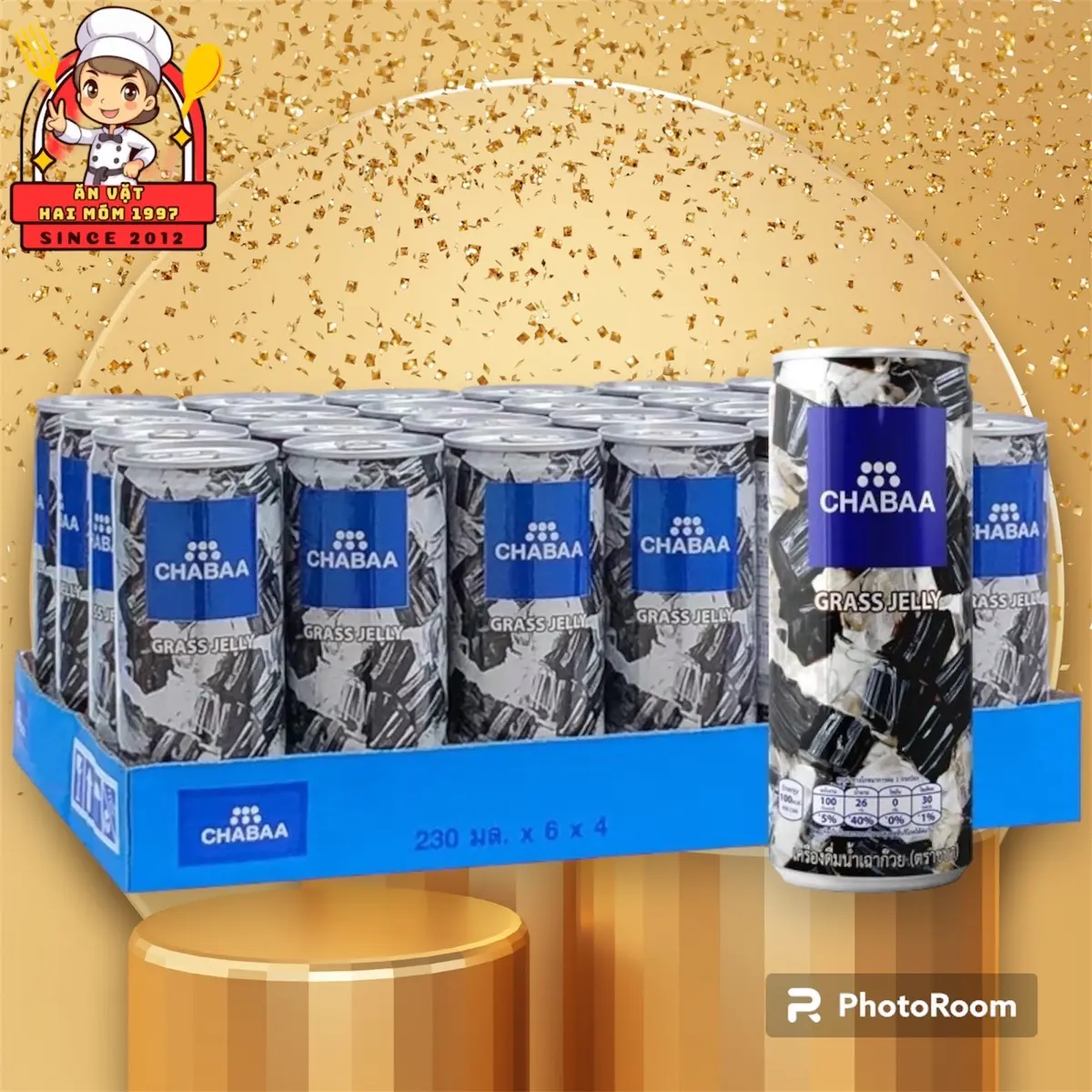 [CHUẨN HÀNG THÁI] Thùng 24 Lon Nước Sương Sáo CHABAA Thái Lan [Ko Chữ Việt] Ngọt Nhẹ Thơm Mát Có Thạch Sương Sáo Dai Giòn Siêu Ngon