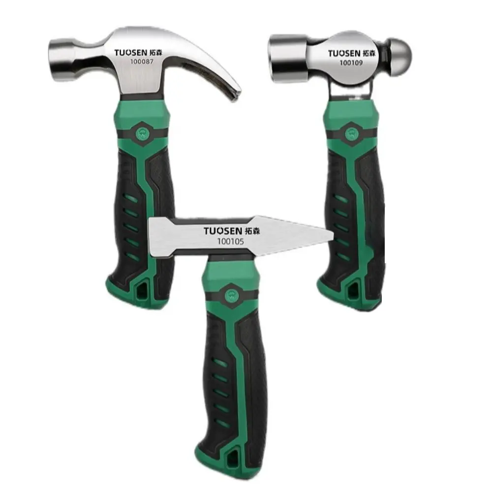 New Carbon Steel Multifunctional Mini Hammer Hardware Work Tool Anti-skid Claw Hammer Shockproof Household Use Ball Peen Hammer
