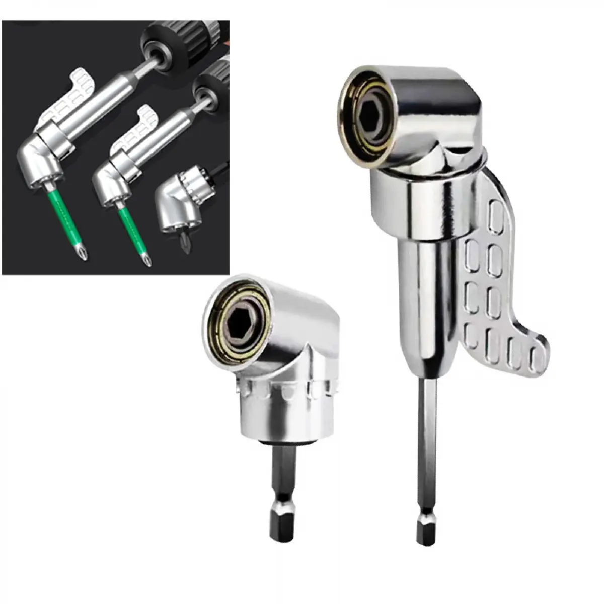 105 Degree Right Angle Drill Adapter Flexible Shaft Extension Bit for Screwdriver Hand Tools Magnetic Bit Socket Power Drill  Ex
