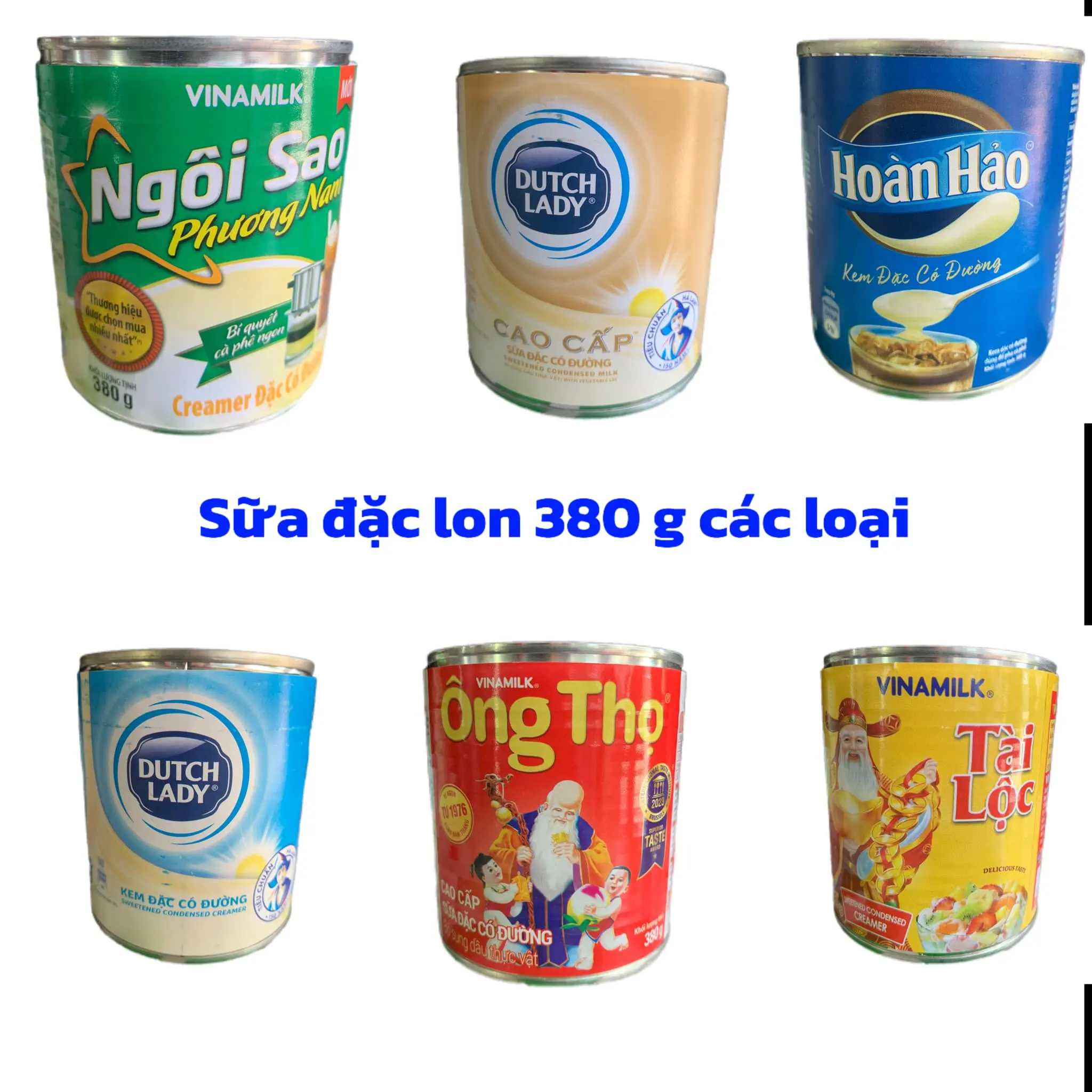 Sữa dặc lon 380g Ông Thọ - Hà Lan - Hoàn Hảo - Ngôi Sao