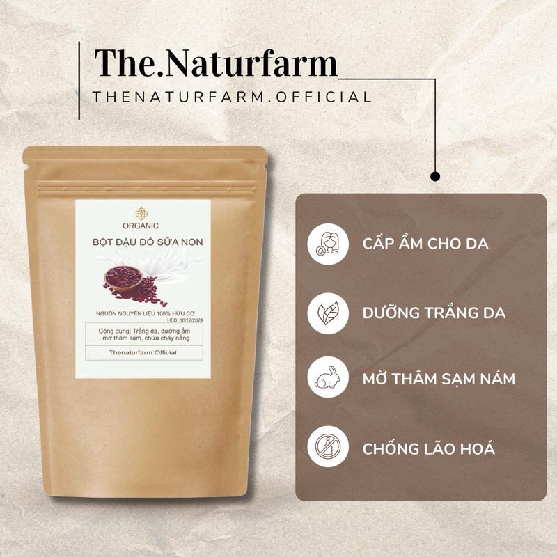 Bột ủ trắng đậu đỏ sữa non naturfarm [ 500GR ]