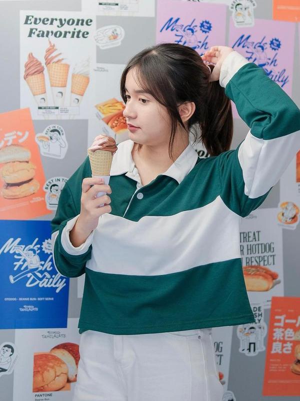 Rugby Kaos Crop Top Oversize Basic 0