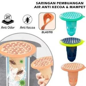 Penutup Lubang Kamar Mandi Anti Bau Saringan Pembuangan Air Wastafel Plastik