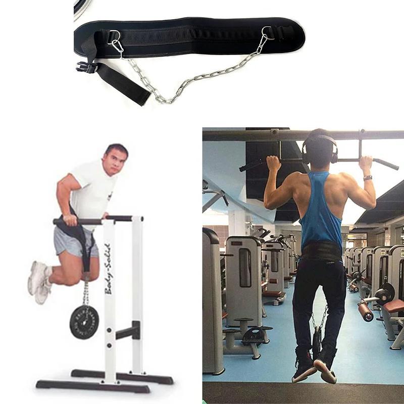 Đai Tập Thể Dục Trở Lại Thiên Nhiên, 1 Chiếc, Dây Thắt Lưng Thể Thao, Dây Xích Kim Loại Dày Hơn, Đai Nhúng Nâng Tạ, Thiết Bị Tập Thể Dục Kéo Lên, Bài Tập Cơ Bắp Thể Hình, Phụ Kiện Tập Luyện 0