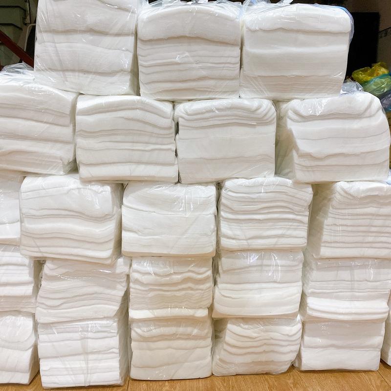 Combo 2 kg khăn vải khô đa năng, khăn lau mặt 1 lần, khăn spa, khăn đa năng cho bé