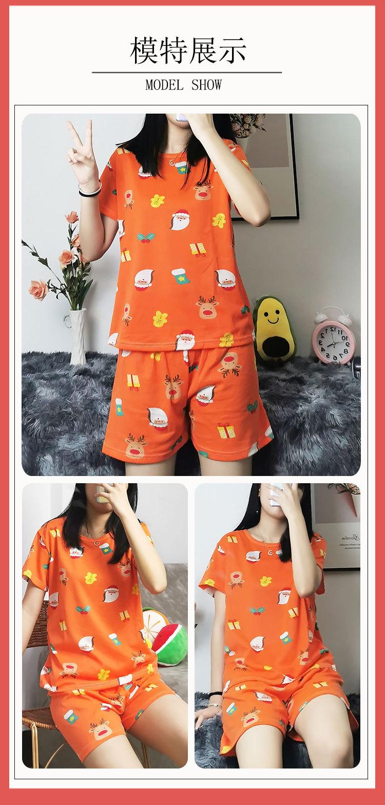 Product Introduction of Bộ Đồ Ngủ ngắn Tay Hàng Mới Về, Dành Cho Nữ, Mỏng Và Thoáng Khí, Thích Hợp Cho Mùa Hè, Áo Chui Đầu Cổ Tròn, Phong Cách Ngọt Ngào Và Dễ Thương, Thích Hợp Cho Các Cô Gái, Bộ Đồ Mặc Nhà 19