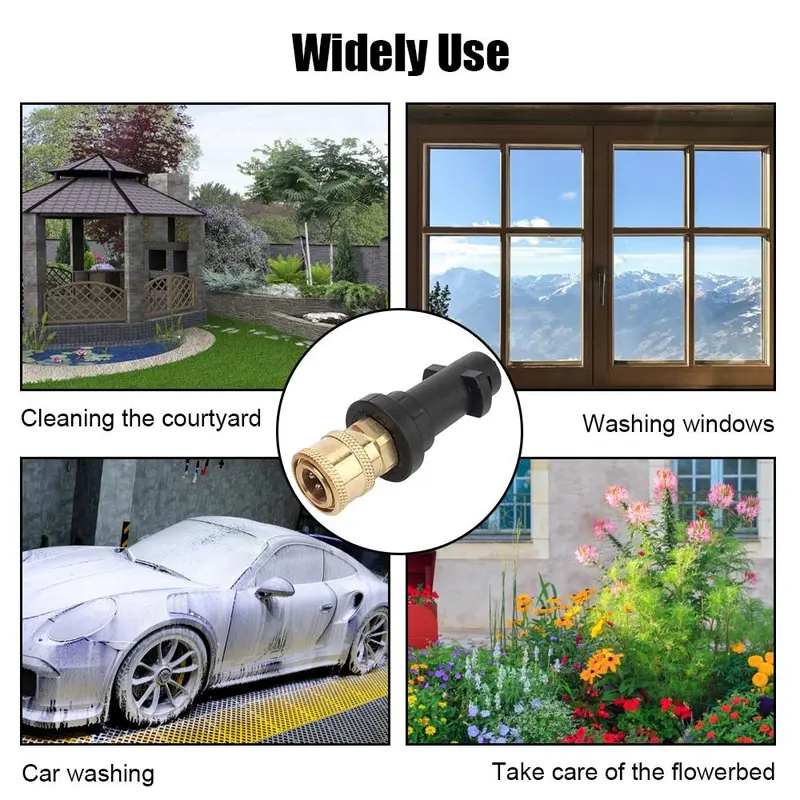 High Pressure Cleaning Gun Connector, Motorcycle Household Washing Tool, Universal Water Gun Connector For Karcher K K2 K3 K4 K5 K6 K7 7