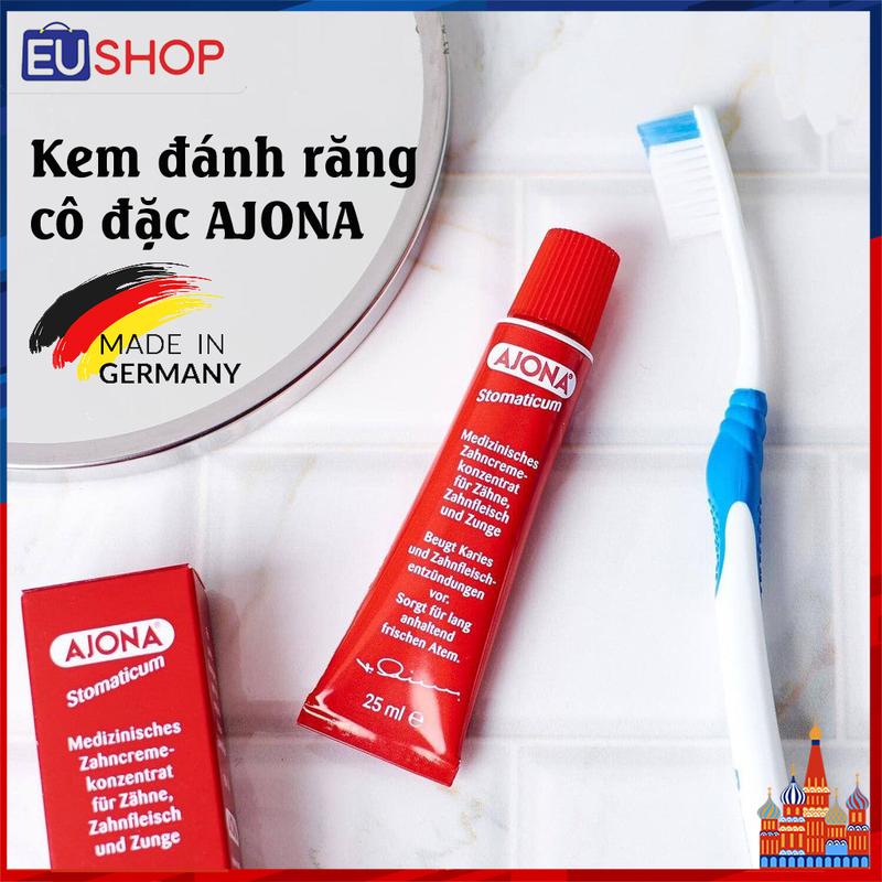 Kem đánh răng Ajona Stomaticum Đức, tuýp 25ml