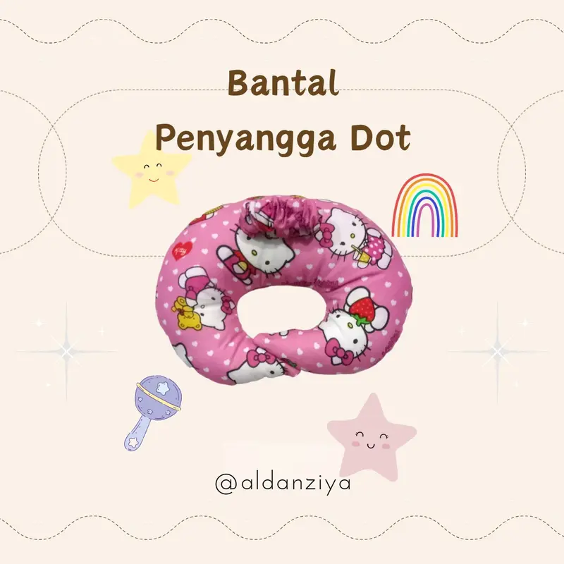 Bantal Dot Penyangga Botol Susu Bayi 2