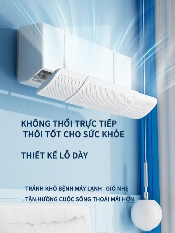 Tấm chắn gió điều hoà, tấm chuyển đổi hướng gió điều hoà, máy lạnh bảo vệ sức khoẻ gia 4