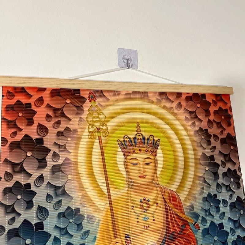 Tranh Mành Trúc Ngài Bồ Tát Địa Tạng Vương - Tranh Treo Phòng Khách - Decor Phòng Thờ 4