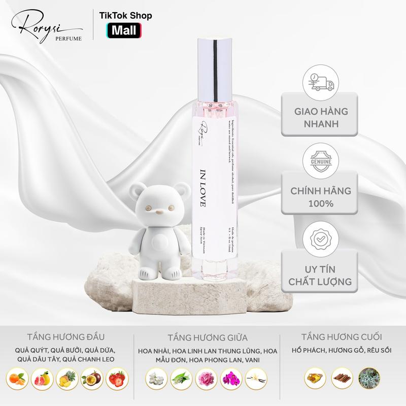 Nước Hoa Nữ Rorysi In Love Mùi Hương Gợi cảm nữ tính thanh lịch Dạng Xịt 10ml Perfume