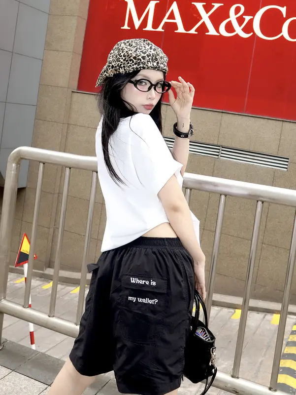 Quần short dù Comic.Club 'Where is my wallet?', quần đùi unisex thêu 2 mặt vải dù nhăn dày cao cấp lưng cạp chun, co giãn 4 chiều, thoáng mát Nam Menswear 3