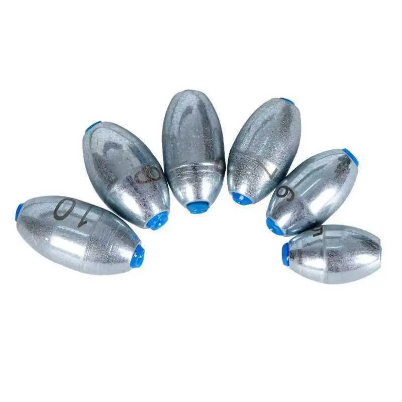 Mặt dây chuyền câu cá bằng thép carbon hợp kim, mạ điện, với lõi nhựa, thiết kế gương, hình ô liu Concave, chì, để câu cá