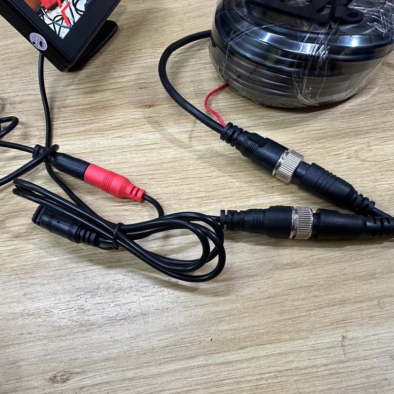 Bộ Cam Lùi xe tải màn 5inch mắt led - Nguồn cắm tẩu xe - Dây Nối cam lùi 10 Mét 4