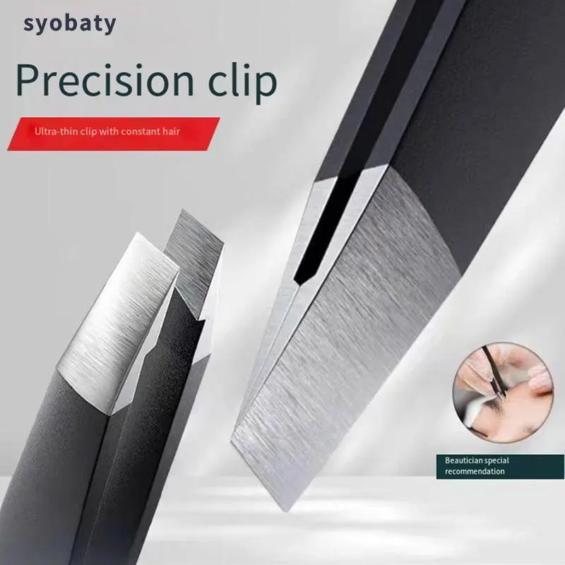 Eyebrow Tweezer, 1 Count Stainless Steel Eyebrow Clip, Professional Makeup Tools For Women 6