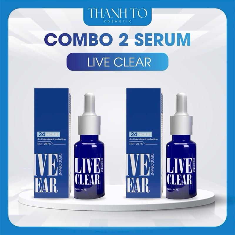 (KM) 1 Tặng 1 Serum Nách - hỗ trợ giảm khử mùi mồ hôi LIVE CLEAR | Thanh Tô Cosmetic