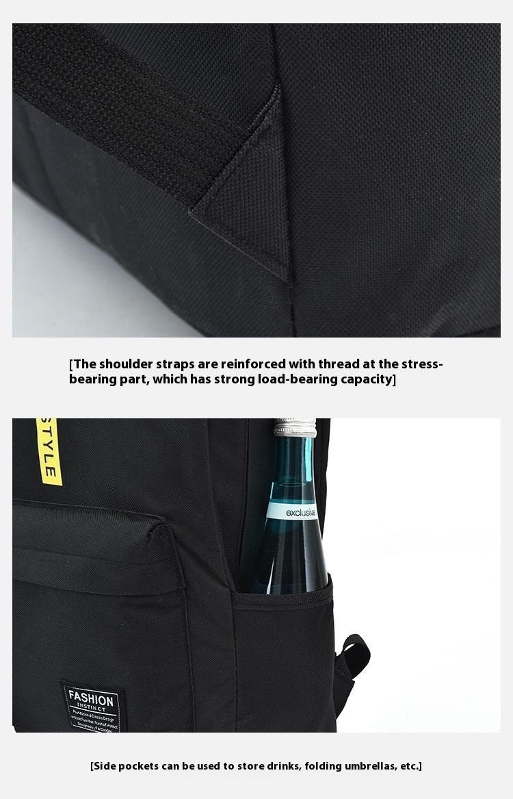 Product Introduction of 2025 new couple schoolbag lightweight casual simple large-capacity fashion backpack backpack 17