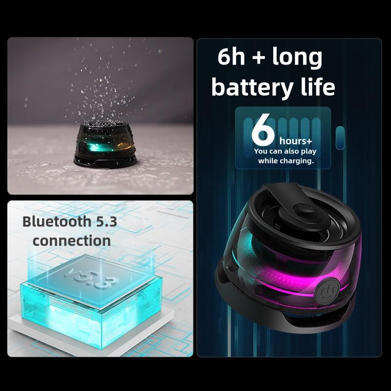 Product Introduction of G100 portable Bluetooth magnetic suction led Speaker Speaker car desktop camping mini audio extra bass Walkman Cable Charging 26