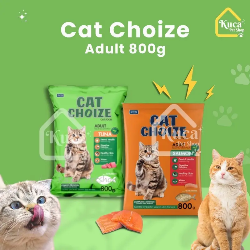 Cat Choize Adult Tuna 800g Makanan Kucing Dewasa Kering Cat Dry Food Cat Choice Adult Salmon 800 gr 0