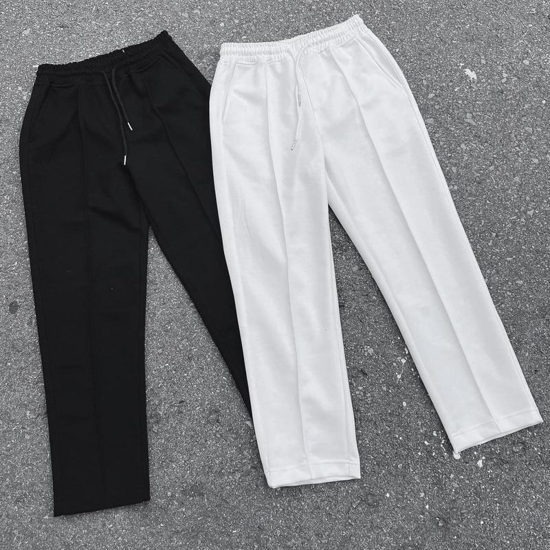 Quần Thun Poly Trơn Suông Basic Unisex Nam Nữ Chất Umi Mịn Co Giãn