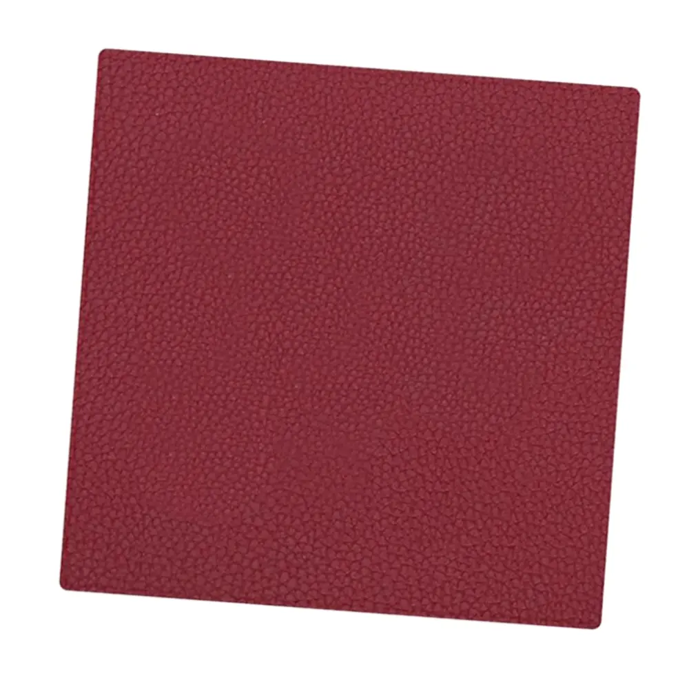 Hot And Cold Drink Rubber PU Leather Coaster Bar Table