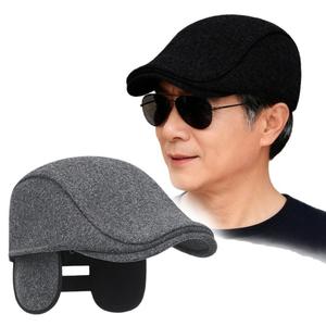 2025 สต็อกพร้อม ฤดูใบไม้ร่วงฤดูหนาว สไตล์ใหม่ หมวกอุ่นสำหรับผู้ชายวัยกลางคนและผู้สูงอายุ ป้องกันหู หมวกเป็ด สไตล์หรูหราใหม่ ขั้นสูง