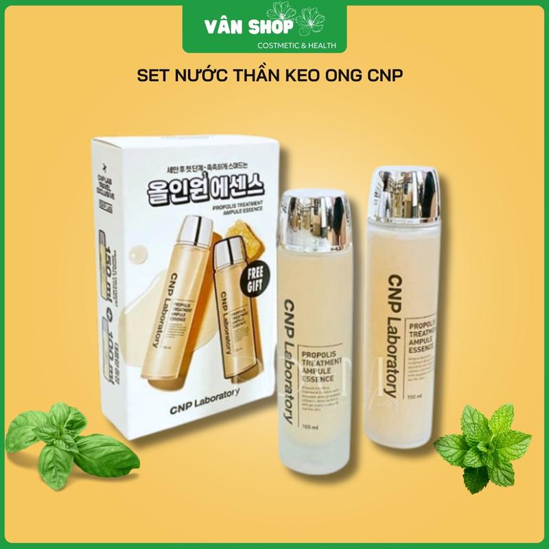 CB40.[ Set 2 chai 150ml + 100ml ] Nước thần keo ong .CNP. - Hỗ trợ cấp ẩm, dịu da, Skincare Serum Làm Đẹp Da, Toner chăm sóc da Dưỡng Ẩm Da Nữ