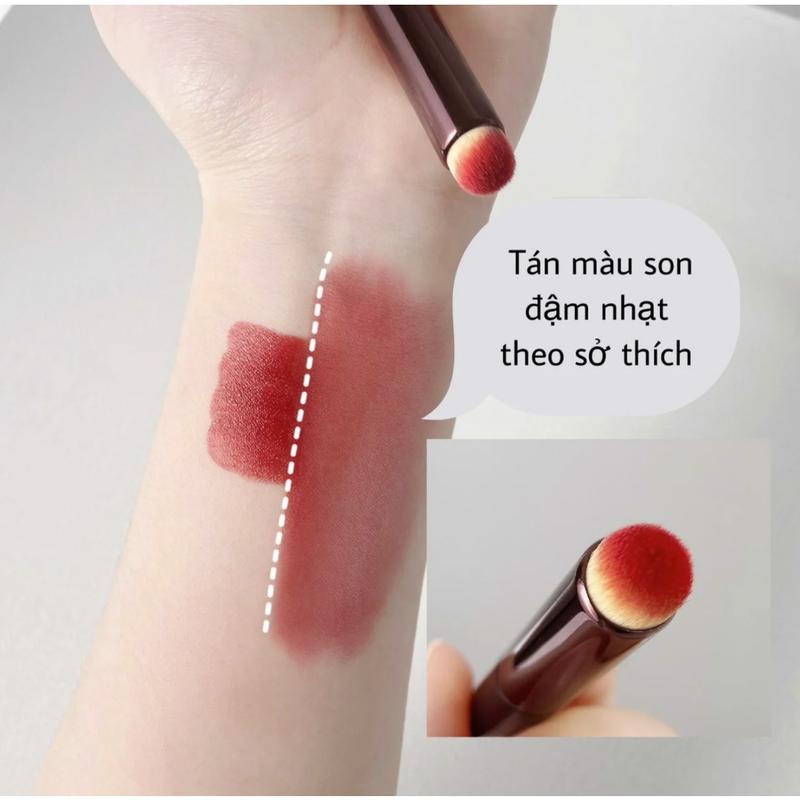 [Tặng Cọ Tán Son] Son Sáp Rosy, Son Màu Cam Đỏ, Son Cam Đỏ, Son Không Chì Cosmetic Nữ 4