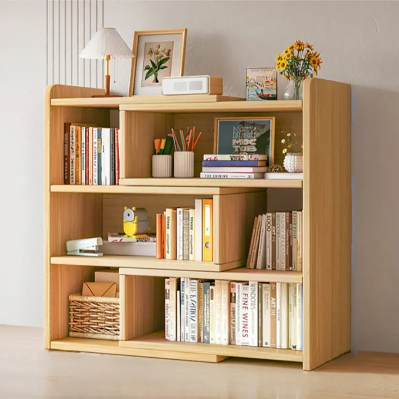 Kệ sách đứng Tâm An tùy chỉnh kích thước để bàn làm việc, học tập hoặc để sàn đa năng chất liệu gỗ MDF cao cấp D45