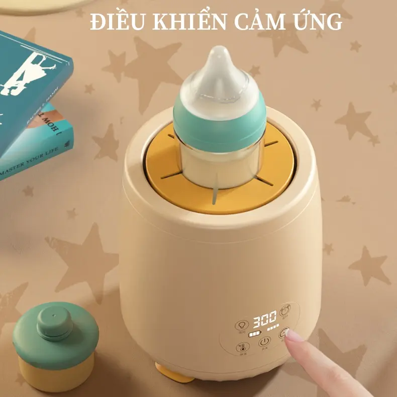 Máy Hâm Sữa Đa Năng Cho Bé-Máy Lắc Sữa Bột Tự Động Chống Vón Cục,Có Chế Độ Hâm Sữa 45°C Tích Hợp Đèn Ngủ Tiện Lợi 4