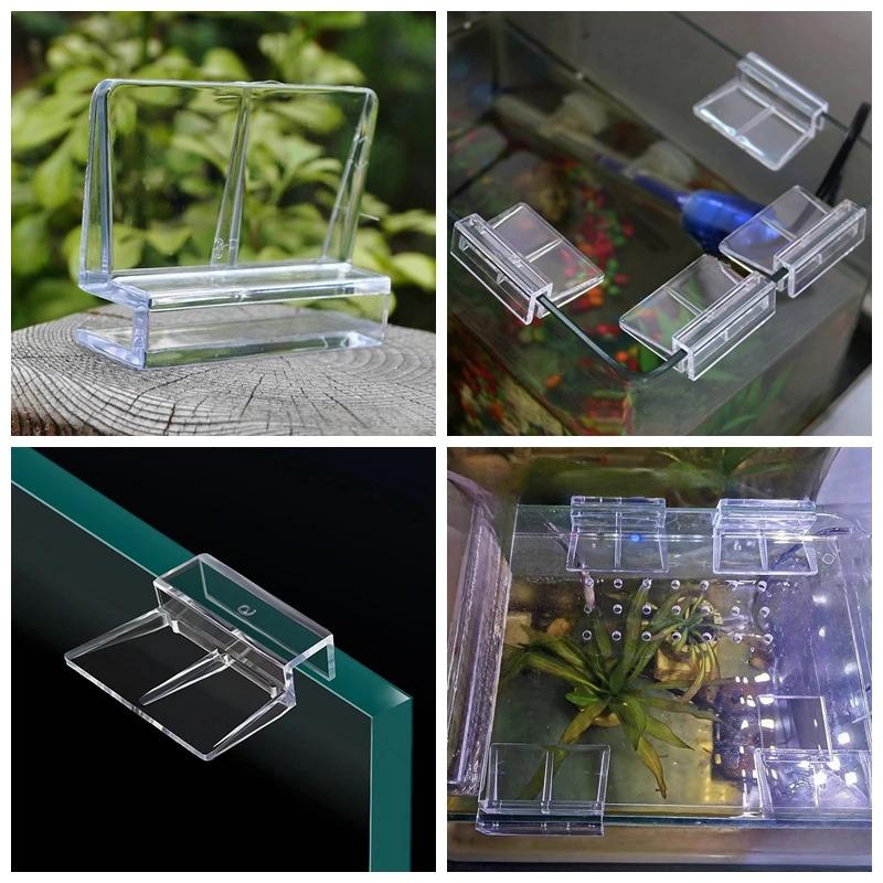 Product Introduction of 6/8/10/12mm Acrylic Aquarium Fish Tank Clips Glass Cover Support Holders Accessories for Aquarium Filter Lamp Stand 12