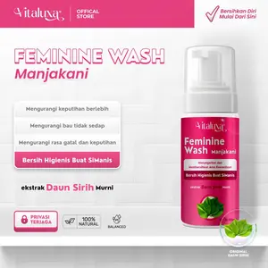 Vitaluxa Feminine Wash Manjakani 100ml BPOM Aman Bumil & Busui Pembersih Kewanitaan dengan Ekstrak Daun Sirih & Manjakani