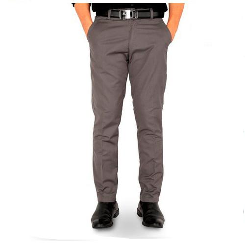 Quần kaki trung niên ống suông vải dày không co giản quần kaki nam phong cách lịch lãm sang trọng menswear Có Túi Lưng Cao