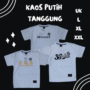 Kaos Anak Tanggung Putih Tulisan 3D