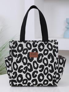 Fashion Leopard Pattern Tote Bag, Casual Large Capacity Shoulder Bag for Women, Trendy All-match Handbag for Daily Use