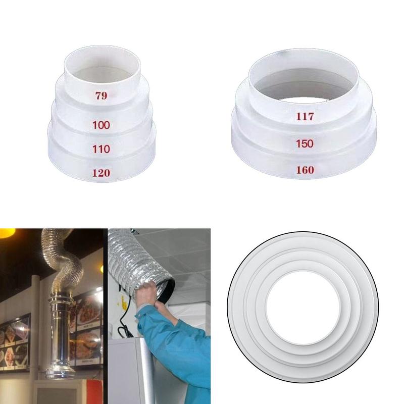Đầu Nối Ống Quạt Bộ Giảm Tốc Nhiều Ống, Có Kích Thước 80 / 100 / 110 / 120 / 150 / 160Mm, Được Sử Dụng Để Nối Ống Dẫn 0