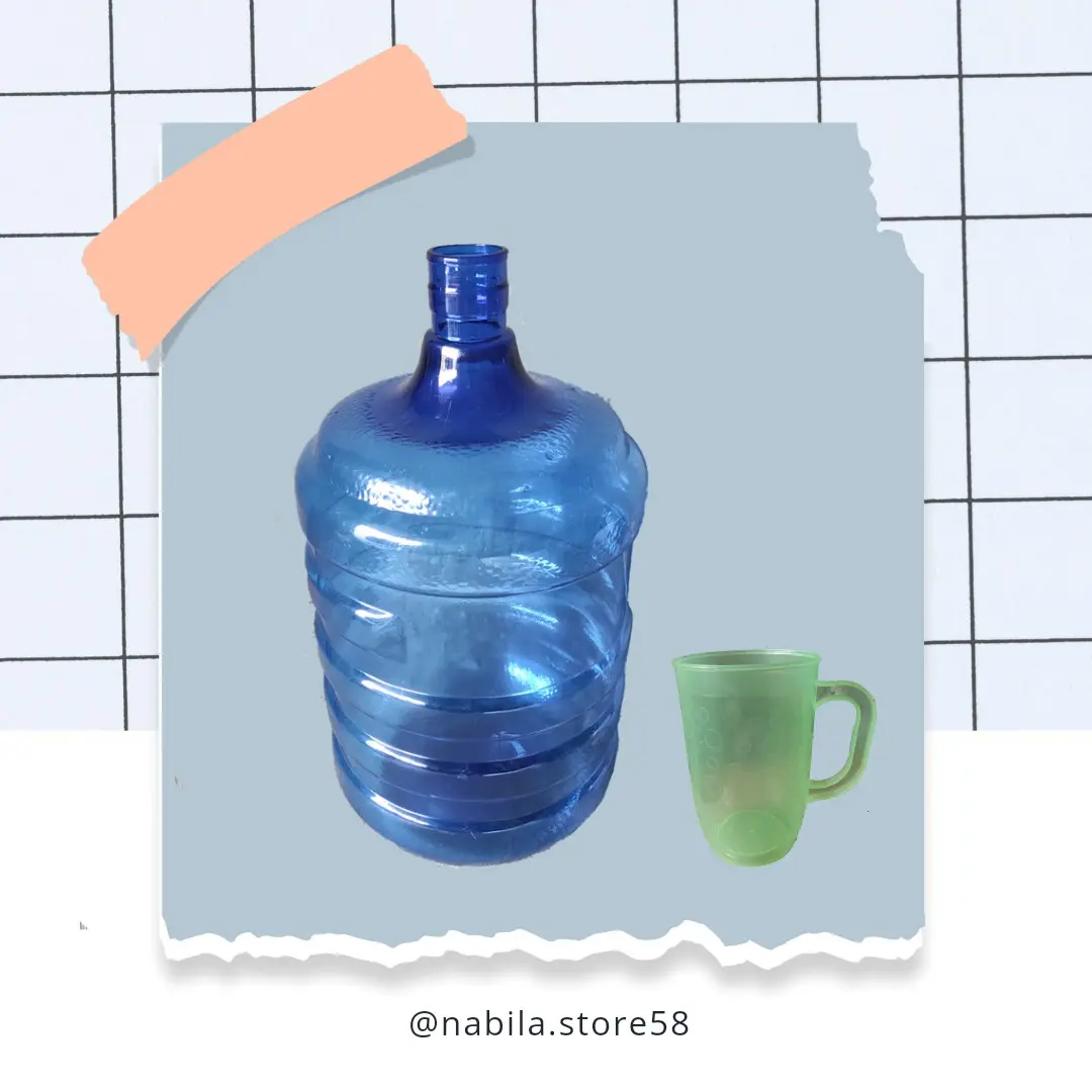 Galon Air Minum Isi Ulang 19 Liter (Gratis 1 Pcs Cangkir Plastik)