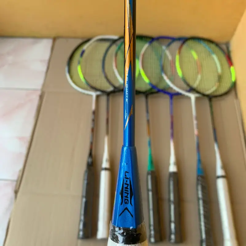 [23LBS] RAKET BADMINTON LINNING/YONEX 2 RAKET 1 TAS 1 SHUTLEKOCK BONUS 2 GRIP 1