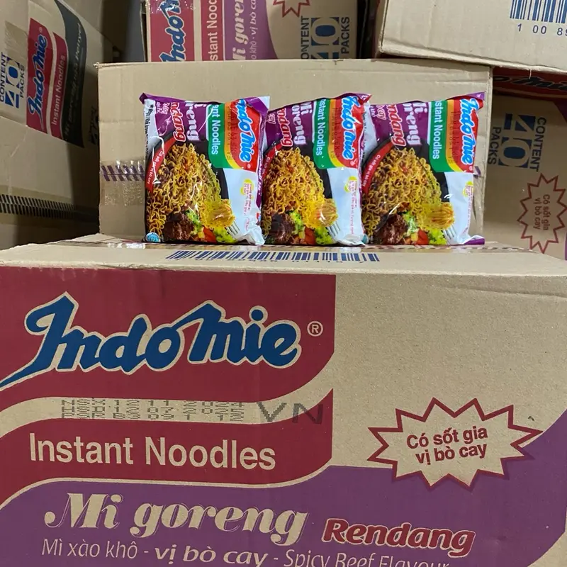 ￼SỈ THÙNG 40 gói mì Trộn indo chính hãng date mới toang full vị siêu ngon Food 6