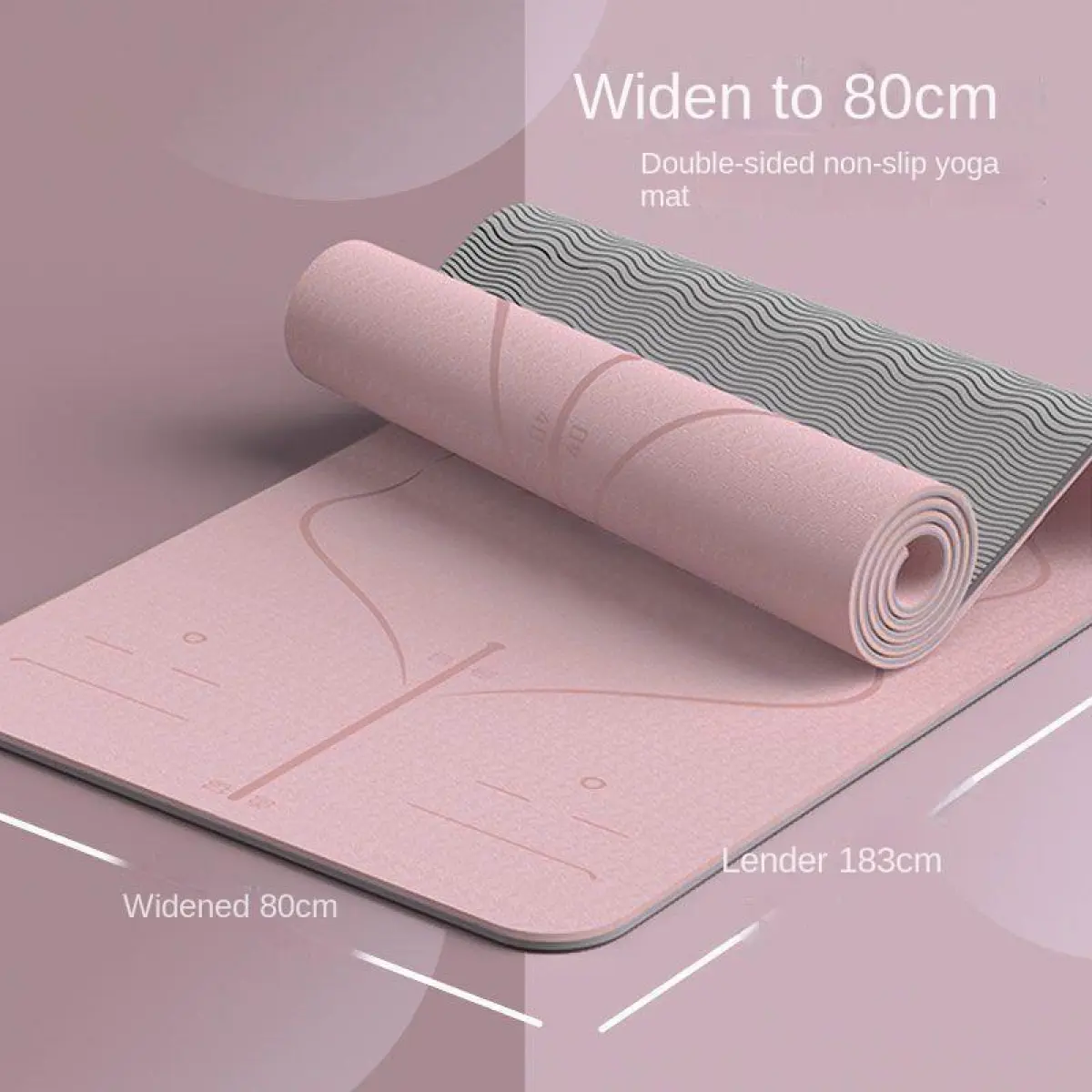 [48 Hours Shipping] TPE Professional Yoga Mat Non-Slip Grippy Eco-Friendly Non-Toxic Soundproof Shockproof Student Dormitory Indoor Minor Blemish Fitness Mat