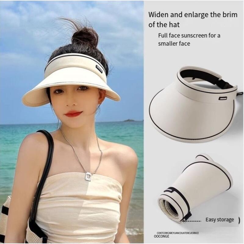 Product Introduction of Mũ Chống Nắng, Dành Cho Mùa Hè Của Phụ Nữ, Chống Tia UV, Dễ Phối Đồ, Vành Lớn, Gấp Gọn, Mũ Chống Nắng, Đầu Rỗng fitted  cap nón  chất 0