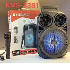 MKC KIMISO Speaker BLUETOOTH Portable 6'8 INCH KIMISO KM-3381 // MKC-338 PLUS MIC X-Bass Wireless