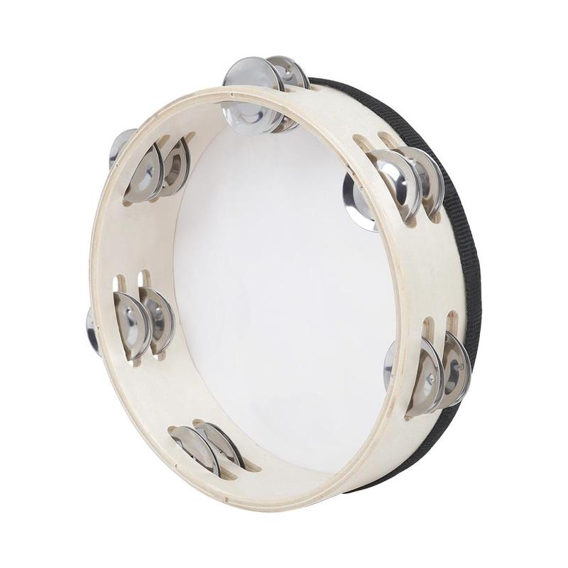 Product Introduction of Hand Percussion Instrument, Handheld Double Row Tambourine Drum, Musical Instrument for Kids & Adults, Percussion Instrument for Home & Studio 5